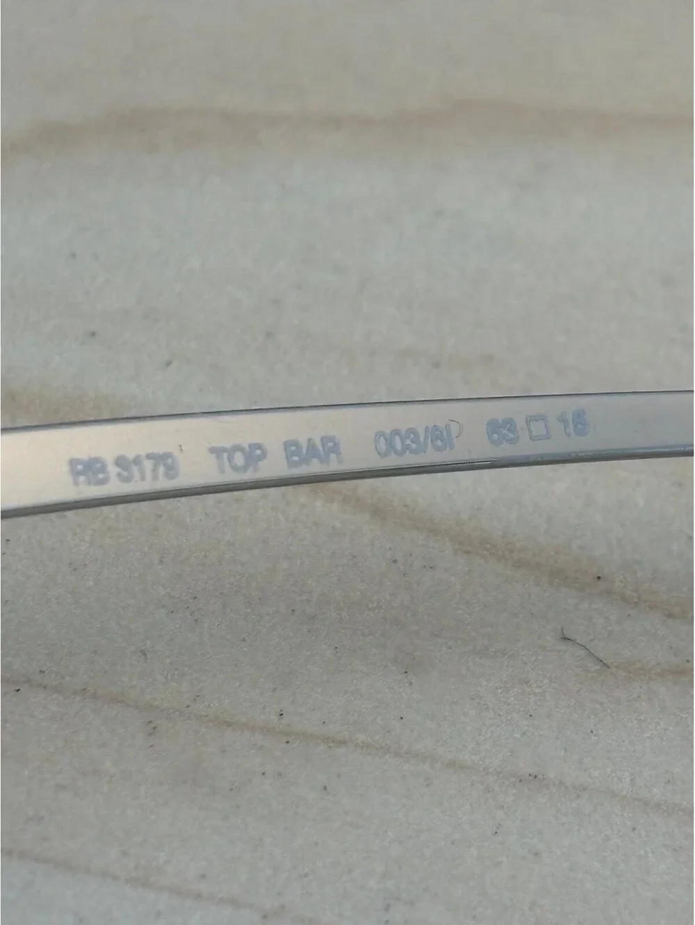 Ray Ban RB3179 TOP BAR 003/61 63[]15